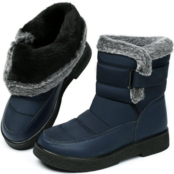 Northblanc Womens Snow Boots Winter Shoes with Comfortable Fur Lined Warm Booties Waterproof Non Slip Outdoor Shoes