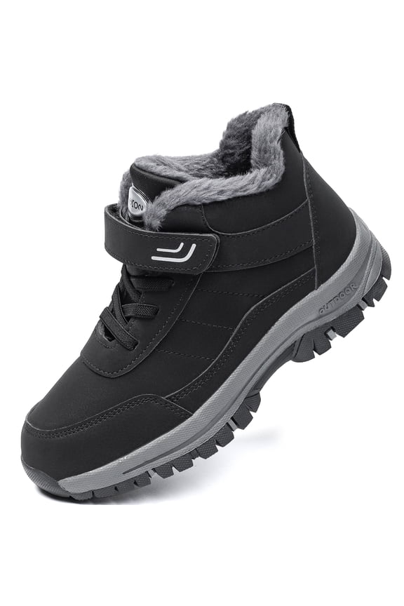 Womens Winter Snow Boots Outdoor Hiking Boots Warm Fur Lined Waterproof Anti-Slip Ankle Booties for Walking