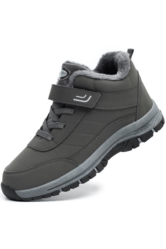 Womens Winter Snow Boots Outdoor Hiking Boots Warm Fur Lined Waterproof Anti-Slip Ankle Booties for Walking