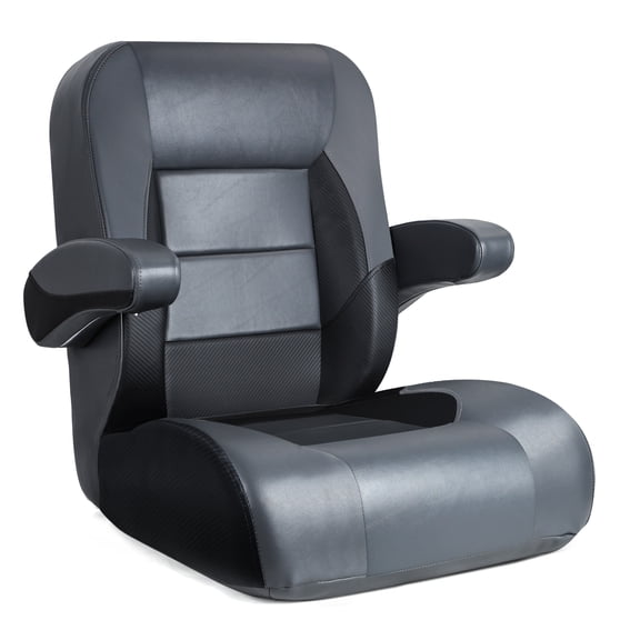 Northcaptain Charcoal/Black Weatherproof Low Back Boat Seat