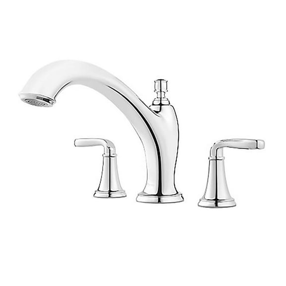 Northcott 2-Handle Roman Tub Trim in Polished Chrome