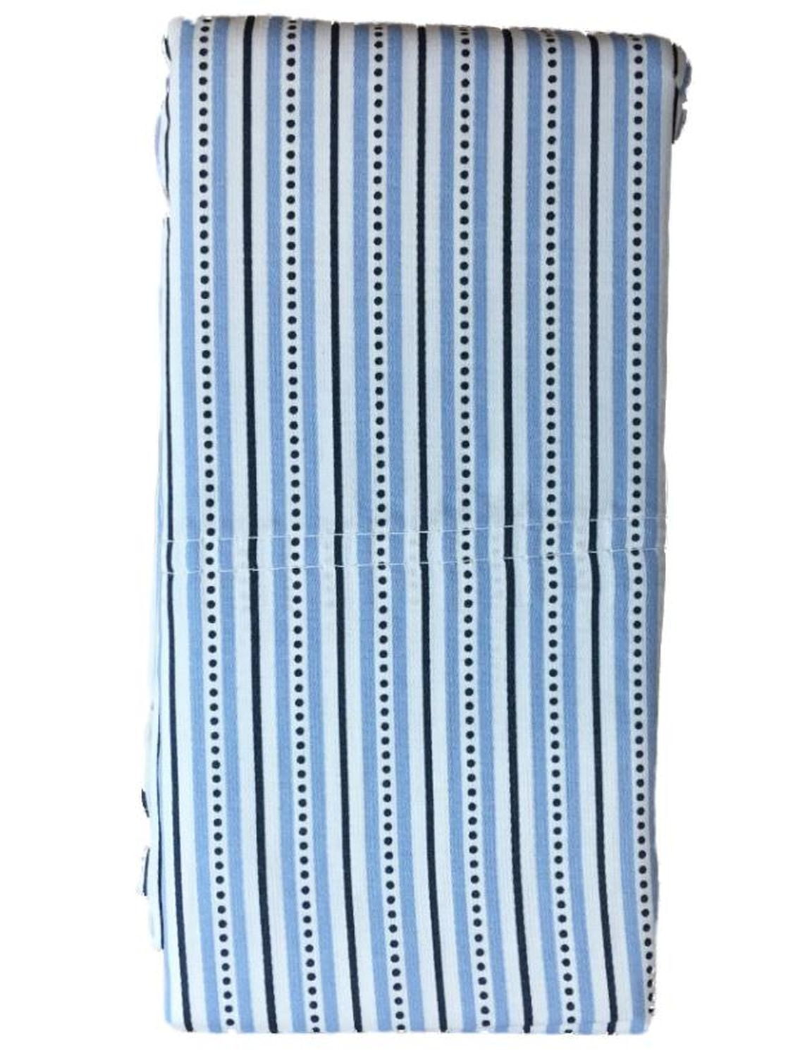 Northcrest Blue Pinstripe Pillowcase Set, Standard Size Cotton