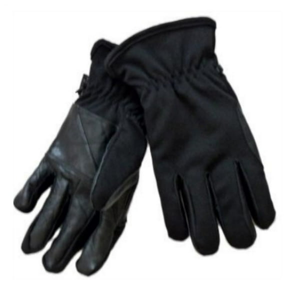 Northcrest Mens Stretchy Black Spandex Snow Gloves with Thermosoft Insulation XL
