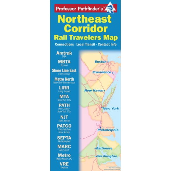 Pre-Owned Northeast Corridor: Rail Travelers Map Paperback
