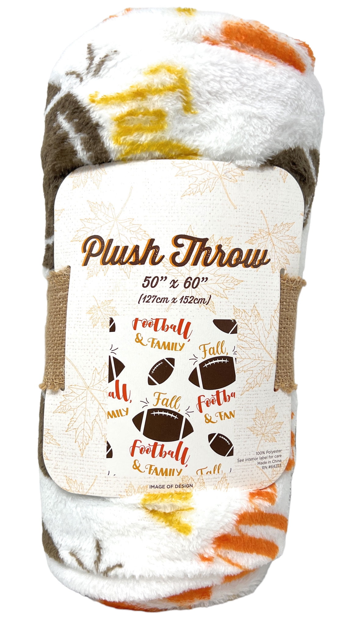 Northeast Home Goods Fall Autumn Themed Throw Blanket, 50Inch x 60