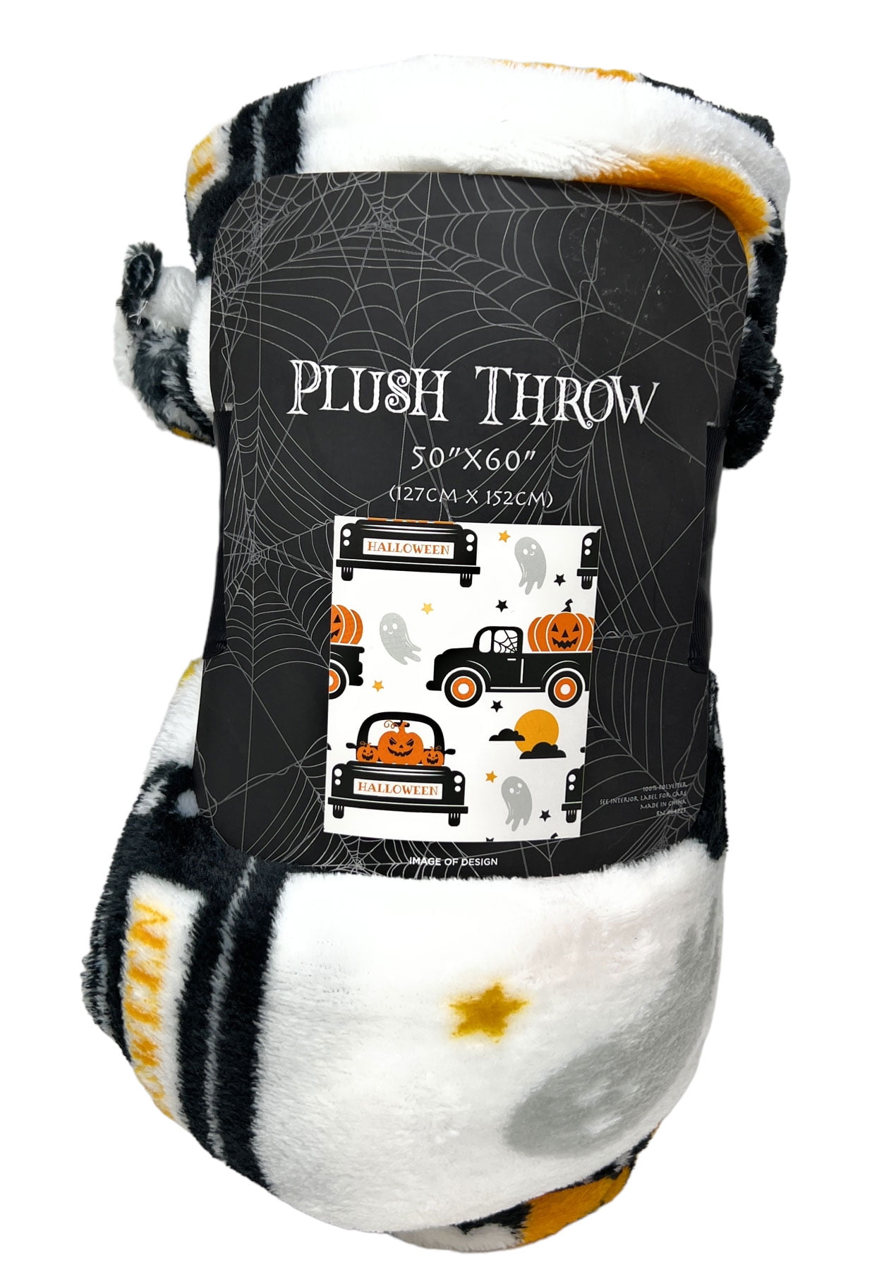 Northeast Home Goods Halloween Fall Themed Plush Throw Blanket, 50Inch