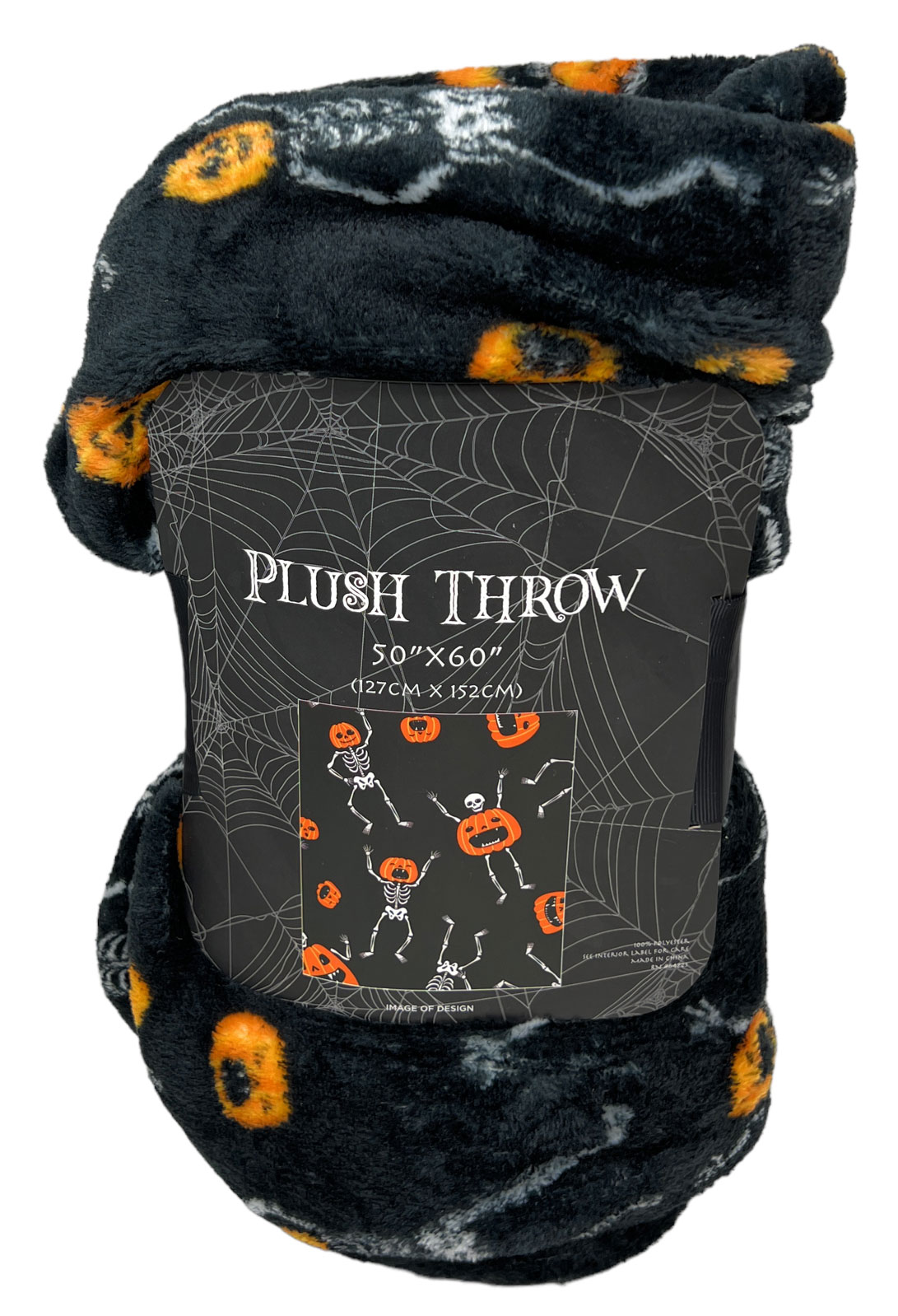 Northeast Home Goods Halloween Fall Themed Plush Throw Blanket, 50Inch