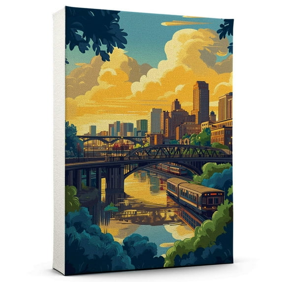 Northeast Minneapolis Canvas, Travel Canvas, City Prints Wall Decor, Minnesota Canvas Decor, Northeast Minneapolis Travel Canvas, Minnesota Canvas - 106AZ996