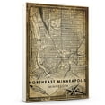 thumbnail image 1 of Northeast Minneapolis Vintage Map Prints Canvas, Minnesota Map Art Canvas, Canvas, Northeast Minneapolis Map City style vintage Canvas , Canvas Wall Art, Street Map Artwork Canvas, 1 of 6