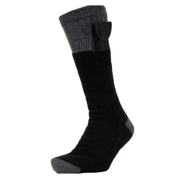 Northeast Outfitters Heated Battery Socks, Black, XL(13-15)