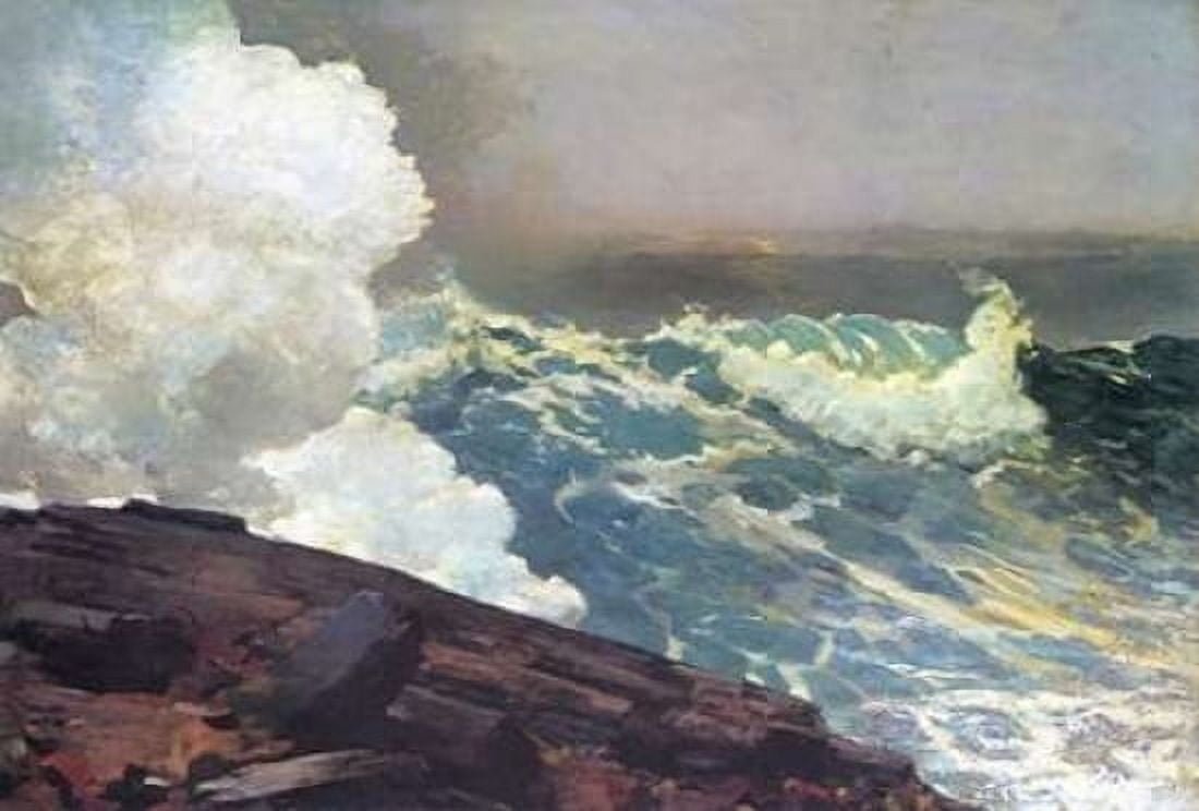 Northeaster Canvas Art - Winslow Homer (24 x 36)