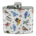 thumbnail image 1 of Northeastern Birds Pattern Stainless Steel 5oz Hip Drink Kidney Flask, 1 of 3