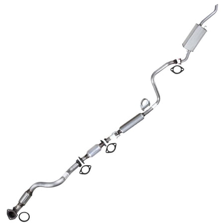 Northeastern Exhaust Catalytic Front Flex Pipe, Resonator & Muffler Kit Fits 2009-2011 Chevrolet Aveo 1.6L - Direct Fit EPA-Approved | Stainless Steel Exhaust System