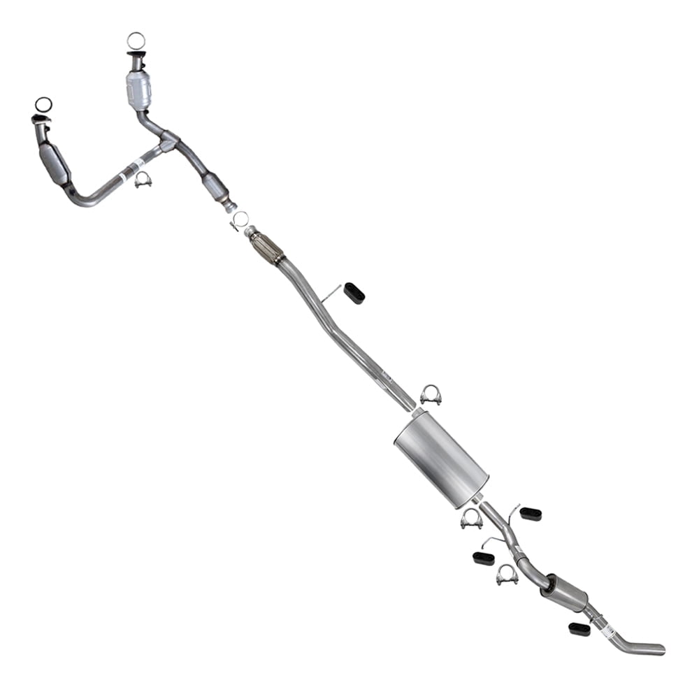 Northeastern Exhaust Complete Exhaust System Kit Fits 2014–2018 Chevy Silverado 1500 & GMC Sierra 1500 5.3L – Direct Fit | Stainless Steel