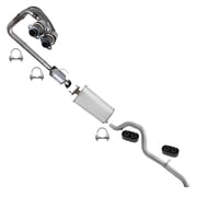 Northeastern Exhaust EPA Approved Catalytic Muffler Tail Pipe Exhaust Kit Fits 2004 2006 Jeep Wrangler 4.0L Direct Fit