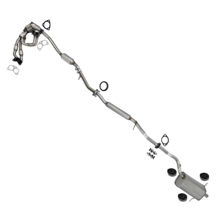 Northeastern Exhaust Manifold Catalytic Resonator & Muffler Fits 2006-2007 Subaru Impreza 2.5L (Fit naturally aspirated 2.5L and Outback Sport trim) - Direct Fit EPA-Approved | Stainless Steel