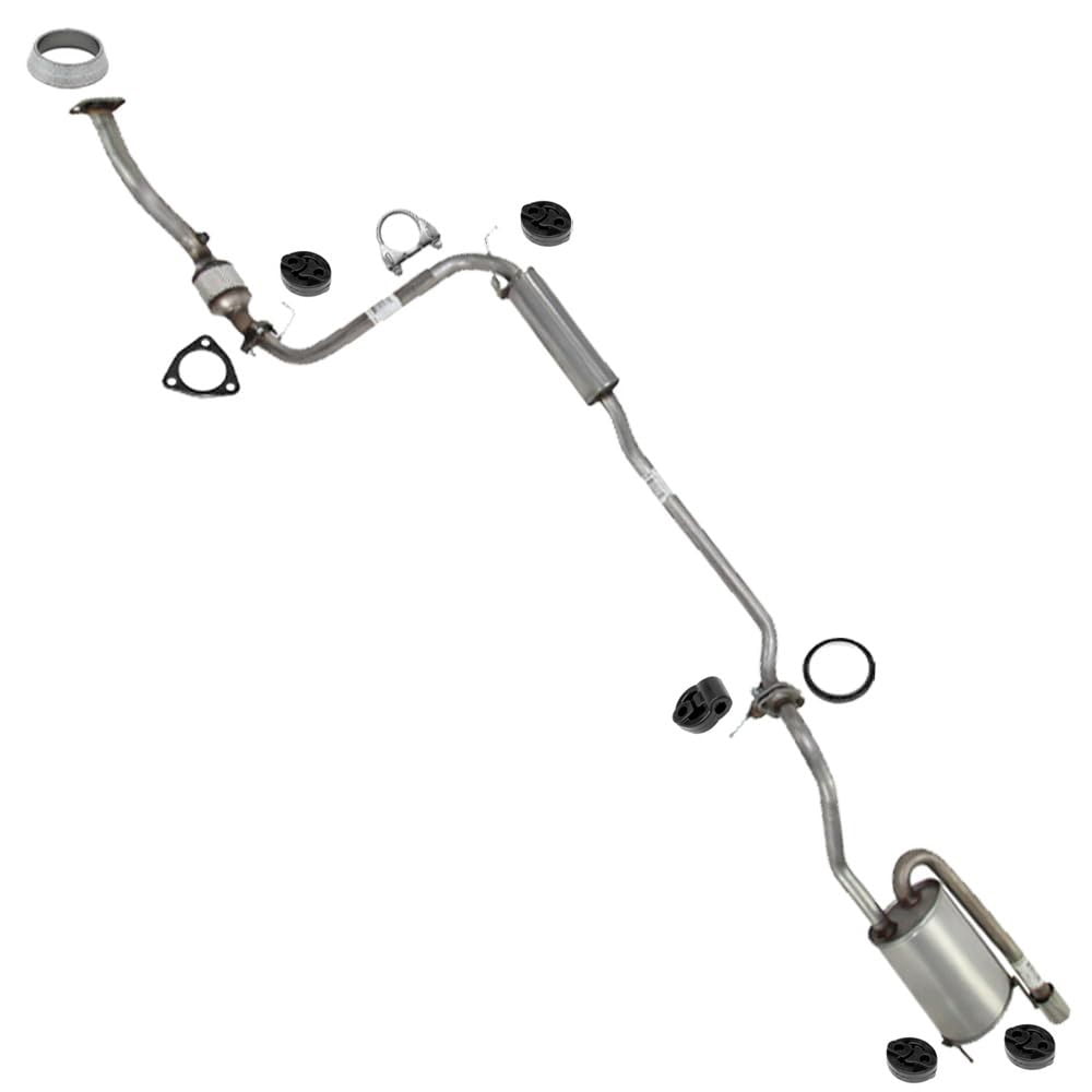 Northeastern Exhaust Rear Catalytic, Resonator & Muffler Fits 2009-2013 Honda Fit 1.5L - Direct Fit with EPA-Approved | Stainless Steel System Kit