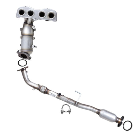 Northeastern Exhaust | EPA Approved | Stainless Steel | Manifold & Rear Catalytic w/ Resonator Kit for 2002-2006 Camry, Solara 2.4L - Direct-Fit Automotive Replacement Part | Includes Clamp and Gaske