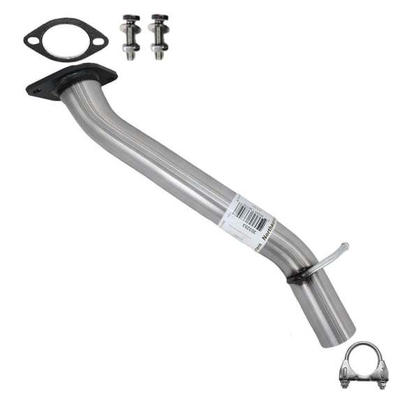 Northeastern Exhaust Extension Pipe Fits 2001-2004 GMC Sonoma 4.3L (4WD Models Except Sport Series; 122.9" Wheelbase Crew Cab Pickup Only) - Direct Fit | Stainless Steel