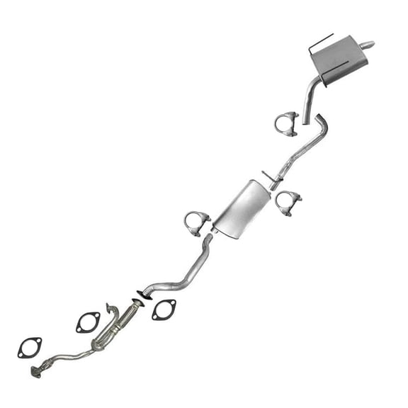 Northeastern Exhaust Flex Pipe, Resonator & Muffler Fits 2009-2015 Chevrolet Traverse & Saturn Outlook 3.6L - Direct Fit | Stainless Steel Exhaust System Kit