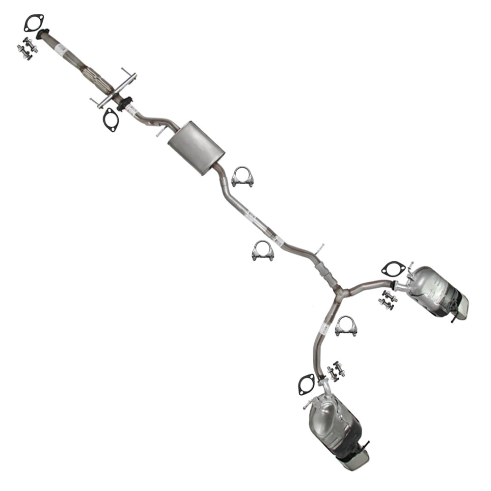 Northeastern Exhaust Flex Pipe, Resonator, Y-Pipe & Pair of Mufflers Fits 2007 Mazda CX-9 3.5L & 2008-2012 Mazda CX-9 3.7L - Direct Fit | System Kit