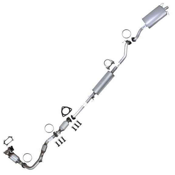 Northeastern Exhaust Front Catalytic, Front Pipe, Rear Catalytic, Resonator, Intermediate Pipe & Muffler Fits 2015-2016 Honda CR-V 2.4L - Direct Fit EPA-Approved | Stainless Steel Complete System