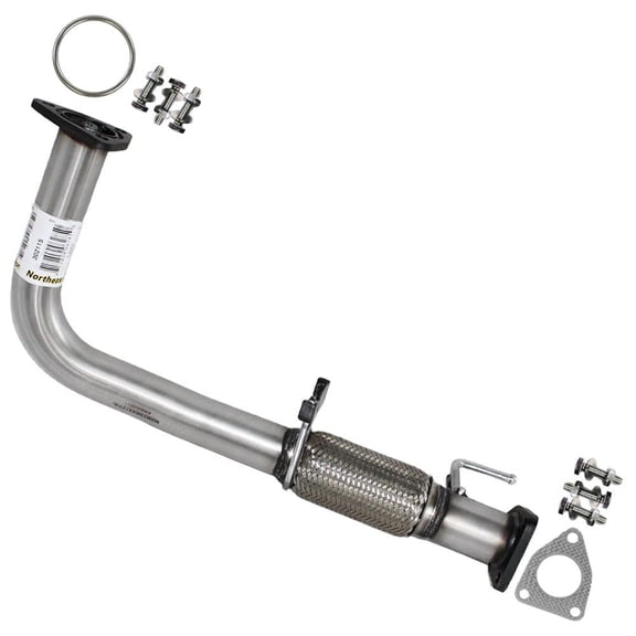 Northeastern Exhaust Front Flex Pipe Fits 1998-2002 Honda Accord 2.3L - Direct Fit | Stainless Steel