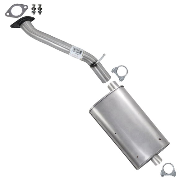 Northeastern Exhaust Front Pipe and Muffler Kit for 20012004 Chevrolet S10 & GMC Sonoma 4.3L 4WD Crew Cab Direct Fit Except Sport Series Stainless Steel