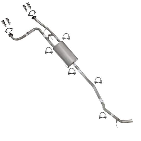 Northeastern Exhaust Front Pipe, Muffler & Tail Pipe Fits 2012-2017 Nissan NV1500 & 2012-2017 Nissan NV2500 4.0L - Direct Fit | System Kit