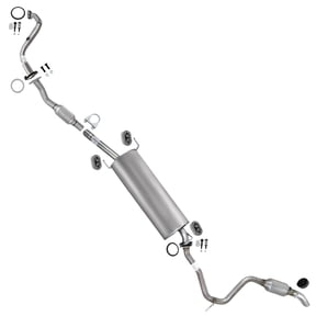 Northeastern Exhaust Front Pipe with Rear Catalytic and Muffler Tail Pipe Kit Fits 2009-2012 Toyota RAV4 2.5L - Direct Fit | EPA-Approved | Stainless Steel