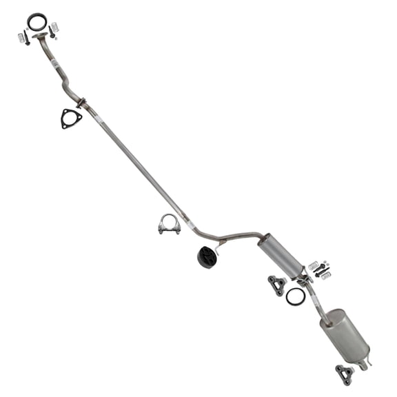Northeastern Exhaust Front Pipe, Resonator & Muffler Kit Fits 2006-2011 Honda Civic 1.8L - Direct Fit | Stainless Steel
