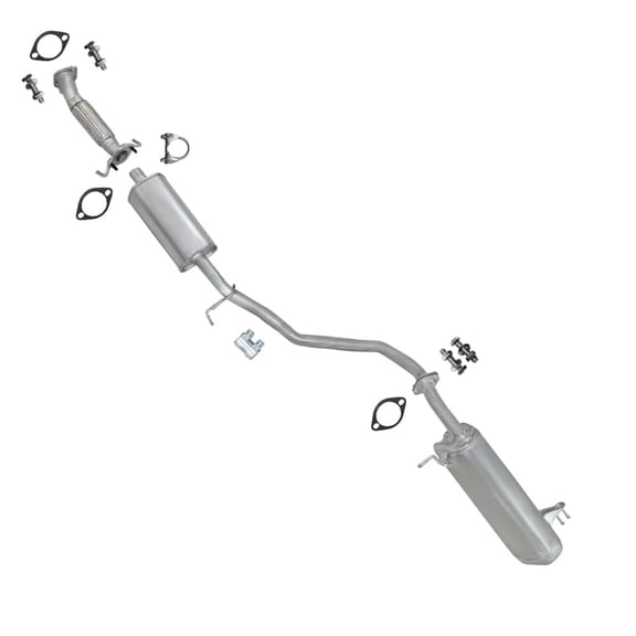 Northeastern Exhaust Front Pipe, Resonator & Muffler Fits 2012-2013 Kia Soul 2.0L - Direct Fit | System Kit
