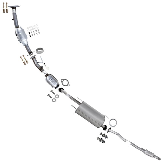 Northeastern Exhaust Front & Rear Catalytic Muffler Tail Pipe Kit Fits 2013-2020 Nissan NV200 2.0L | Includes Gaskets and Bolt Kit | Direct-Fit | Stainless Steel