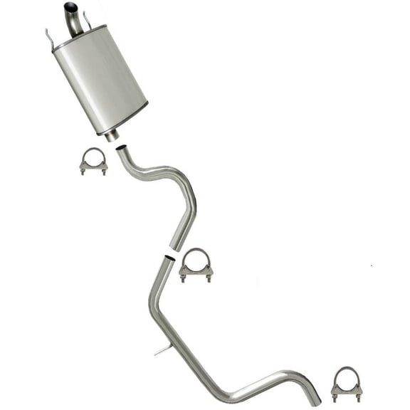 Northeastern Exhaust Intermediate Pipe & Muffler Kit Fits 2005-2009 Buick LaCrosse 3.8L - Direct Fit | Stainless Steel | Includes Clamps