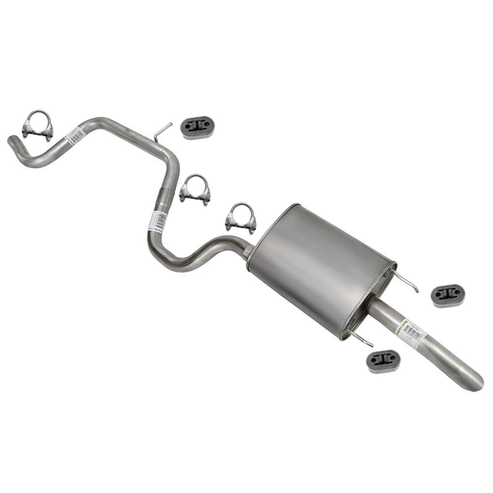 Northeastern Exhaust Intermediate Pipe and Muffler Fits 2003-2005 Chevrolet Impala 3.4L & 3.8L - Direct Fit | Stainless Steel System Kit