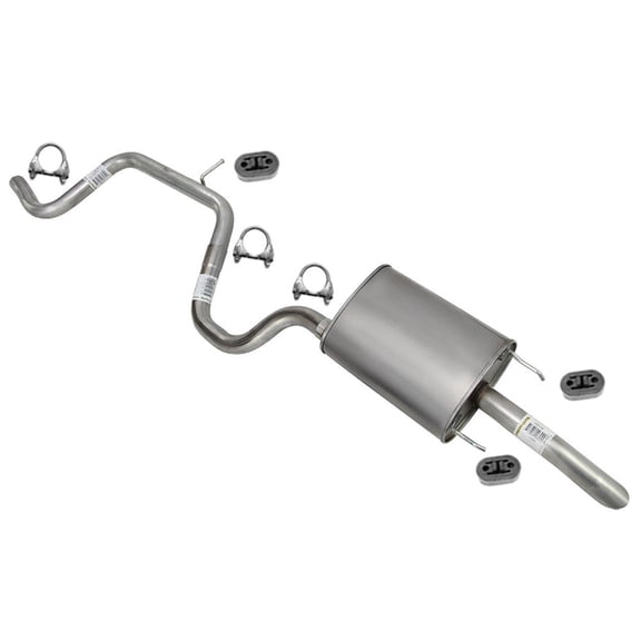 Northeastern Exhaust Intermediate Pipe and Muffler Fits 2003-2005 Chevrolet Impala 3.4L & 3.8L - Direct Fit | Stainless Steel System Kit