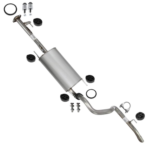 Northeastern Exhaust Muffler Assembly & Tail Pipe with Hangers Fits 2010-2023 Toyota 4Runner 4.0L - Direct Fit | Stainless Steel System Kit