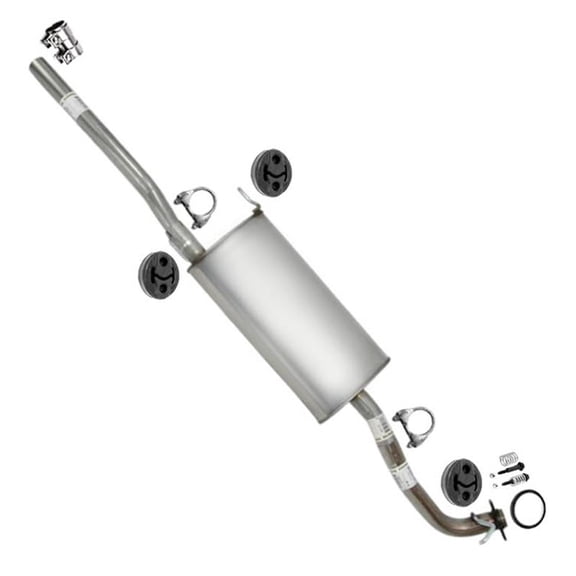 Northeastern Exhaust Muffler with Hangers Fits 2004-2006 Lexus RX330 3.3L & 2007-2009 Lexus RX350 3.5L - Direct Fit | Stainless Steel