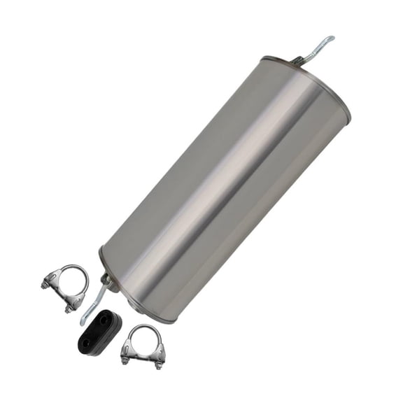 Northeastern Exhaust Muffler with Hanger Fits 1997-1999 Chevrolet Malibu 2.4L - Direct Fit | Stainless Steel