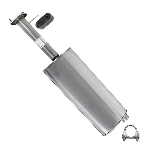 Northeastern Exhaust Muffler with Hanger Fits 2003-2005 Isuzu Ascender 4.2L (Extended Wheelbase Models Only) - Direct Fit | Stainless Steel