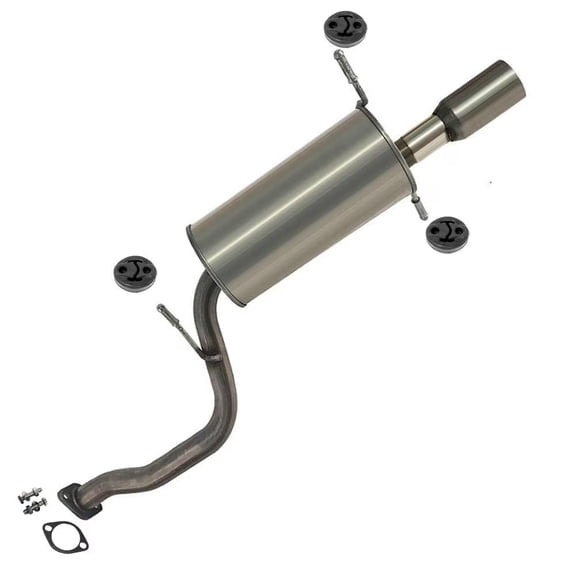 Northeastern Exhaust Muffler with Hangers Fits 1996 Subaru Legacy 2.2L & 1996-1999 Subaru Legacy 2.5L - Direct Fit | Stainless Steel