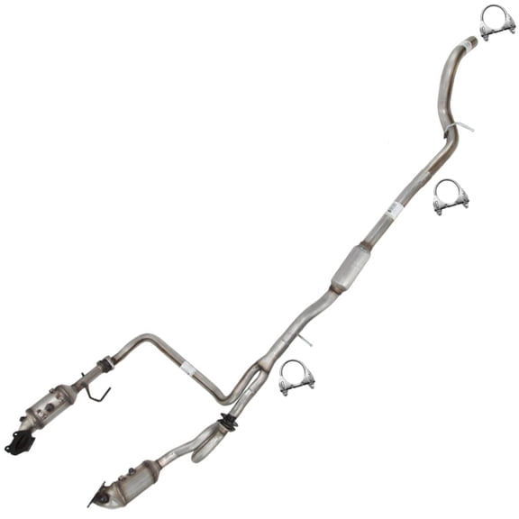 Northeastern Exhaust Pair of Catalytic, Y-Pipe & Resonator Exhaust System Kit Fits 20122015 Jeep Wrangler 3.6L SUV  Direct Fit with EPA-Approved