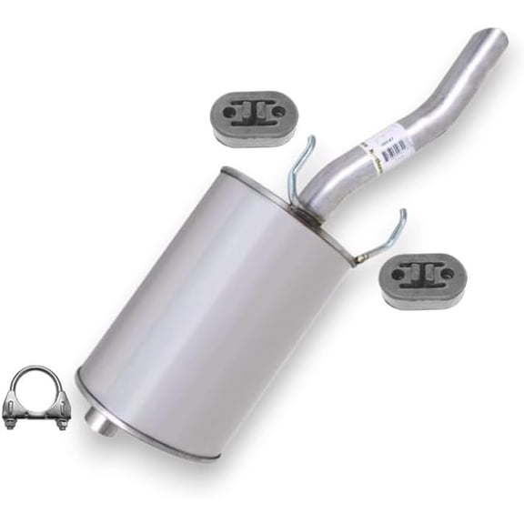 Northeastern Exhaust Passenger Side Muffler with Hangers Fits 2006-2011 Chevrolet Impala 3.9L & 2006-2009 Chevrolet Impala 5.3L - Direct Fit | Stainless Steel