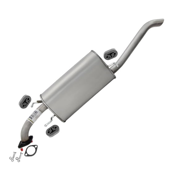 Northeastern Exhaust Rear Muffler with Hangers Fits 2004-2008 Chevrolet Aveo 1.6L - Direct Fit | Stainless Steel Exhaust