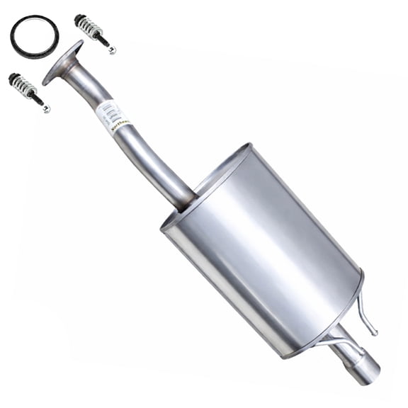 Northeastern Exhaust Rear Muffler Fits 2006-2011 Honda Civic 1.3L & 1.8L - Direct Fit for 1.3L Hybrid Model | Stainless Steel