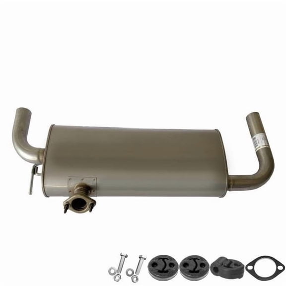 Northeastern Exhaust Rear Muffler with Hangers & Bolts Fits 2009-2014 Nissan Murano 3.5L - Direct Fit | Stainless Steel