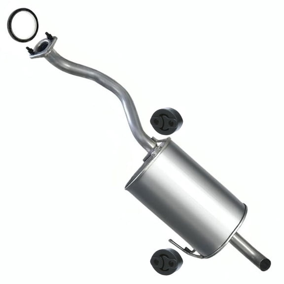 Northeastern Exhaust Rear Muffler with Hangers Fits 2014-2018 Nissan Versa Note 1.6L - Direct Fit | Stainless SteeL