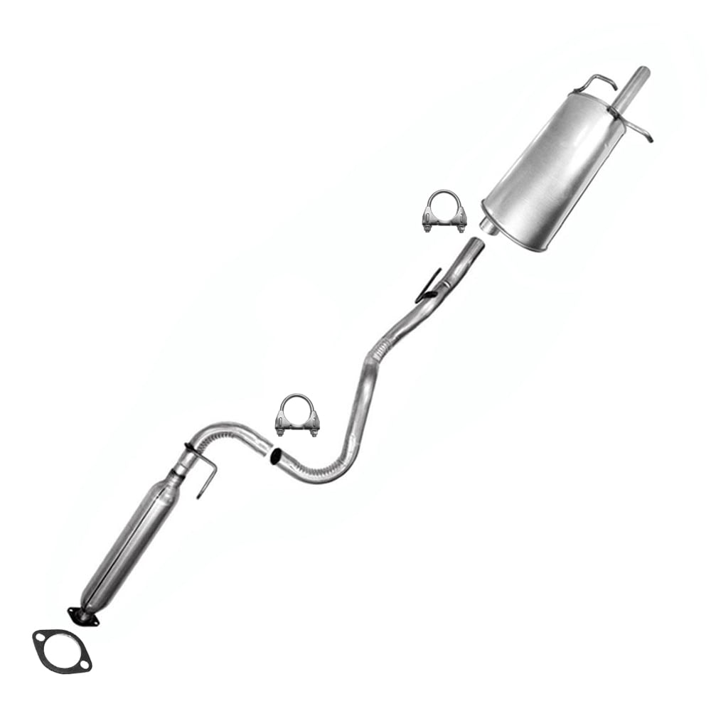 Northeastern Exhaust Resonator and Muffler Exhaust Kit Fits 2006-2011 Chevy HHR 2.4L Wagon - Direct-Fit Replacement | Stainless Steel | Free Clamps and Gaskets