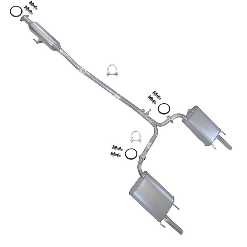 Northeastern Exhaust Resonator & Pair of Mufflers Fits 2005-2012 Toyota Avalon 3.5L - Direct Fit | System Kit