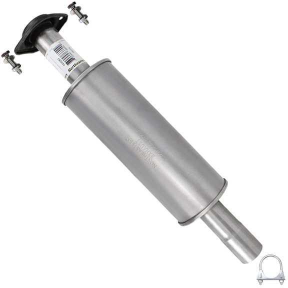 Northeastern Exhaust  Resonator Pipe Fits 20112014 Ford F-150 3.5L/3.7L 145" WB - Direct Fit Replacement | Stainless Steel